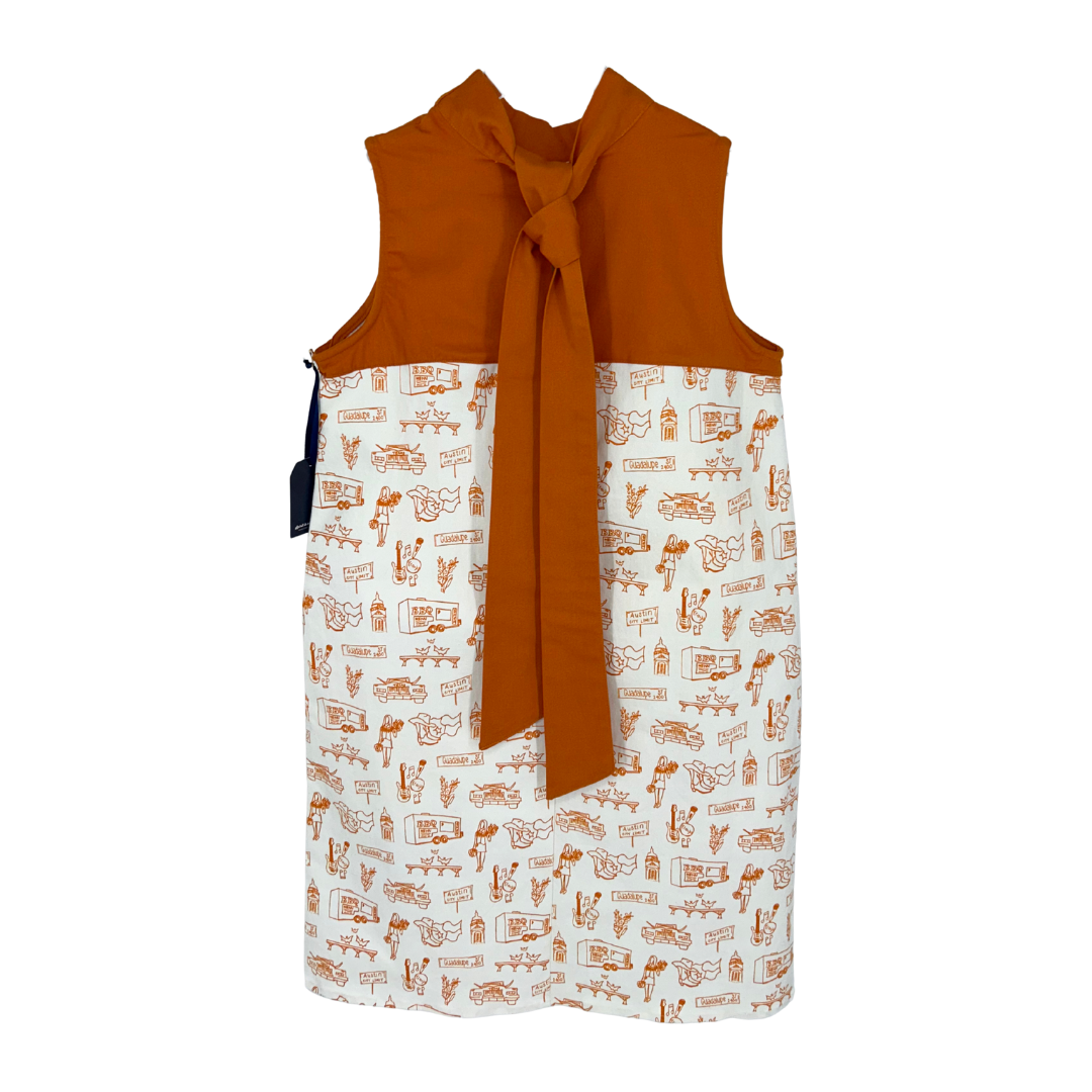 College Town Toiles Dress | XS
