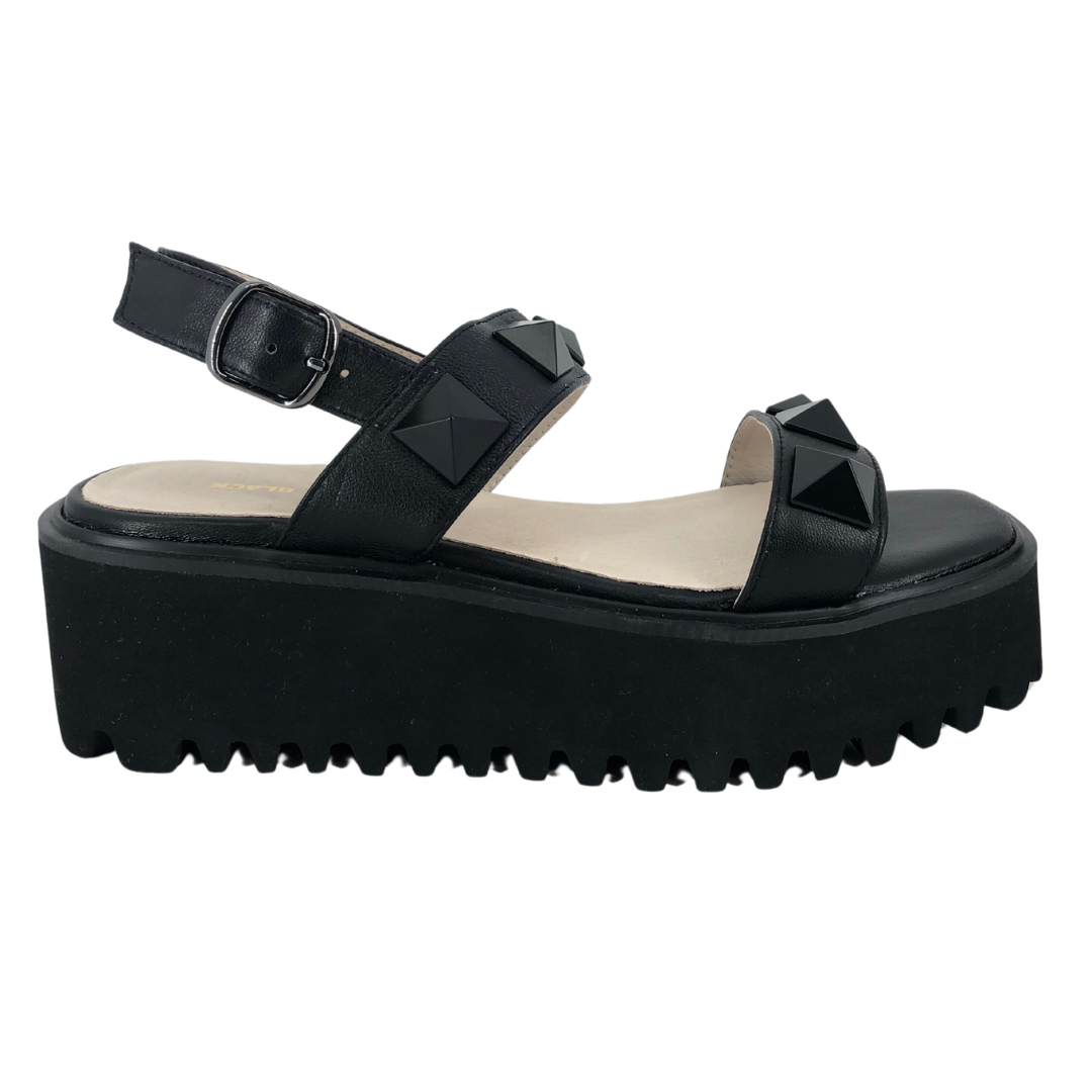 All Black Sandals | 38