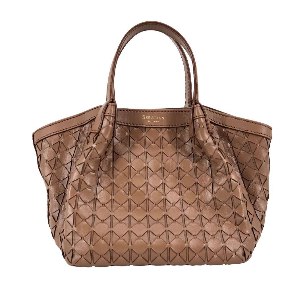 SERAPIAN TOTE ブラウン SERAPIAN Brown Leather Tote - Clothes Circuit